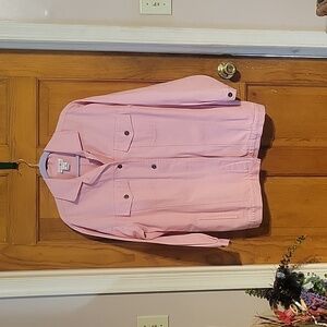 Vintage Hunters Run women's pink jean jacket. Size medium